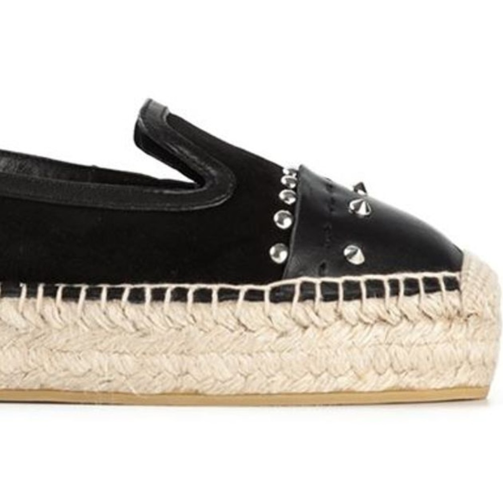 Alexander McQueen Black Espadrilles Slip On 38 8